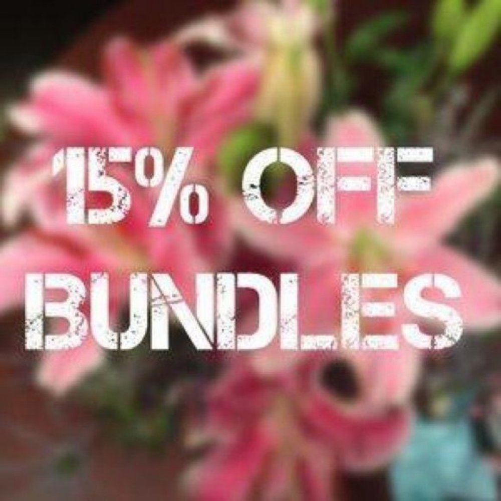 15% off bundles, sometimes even MORE!!!!!